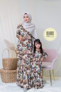 Mek Moden Kurung Brown Kids Feature